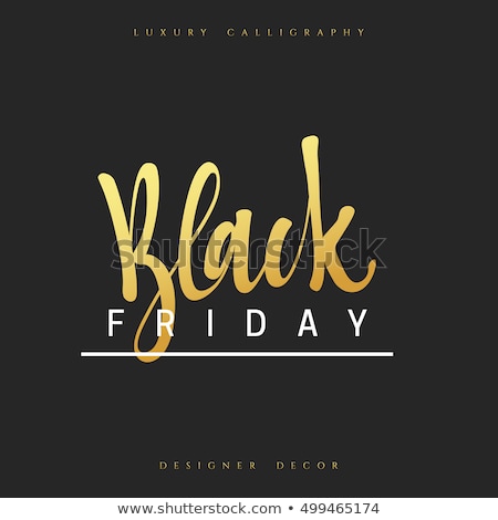 Stockfoto: Black Friday Sale Off Promo Stickers Advertisings