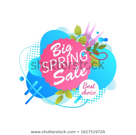 Foto stock: Big Spring Sale Best Choice Abstract Liquid Shape