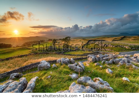 Stock photo: Beautiful Sunrise Over Yorkshire Dales National Park