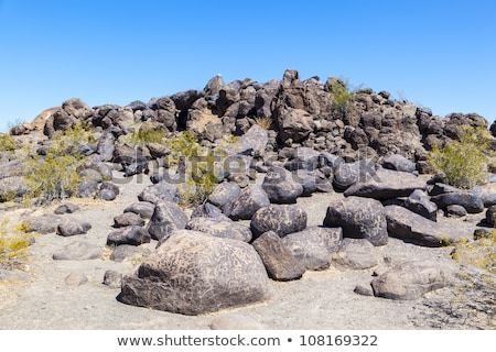 Stok fotoğraf: Petroglyph Site Near Gila Bend Arizona