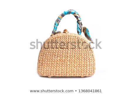 Stock fotó: Handbag On White Background