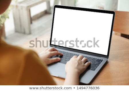 Stok fotoğraf: Using Laptop