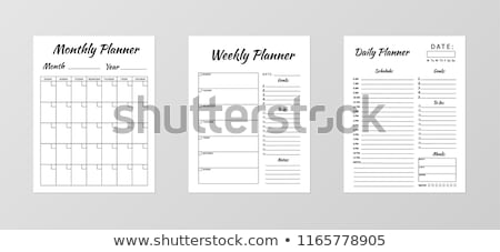 Сток-фото: Weekly Planner