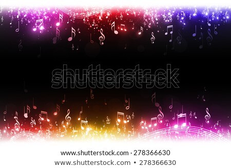Multicolor Music Note Lights Сток-фото © alexaldo