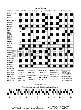Kriss Kross Crossword Puzzle Imagine de stoc © ratselmeister