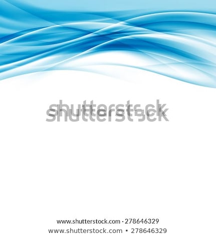 Blue Certificate Design In Elegant Wave Shape Stok fotoğraf © phyZick