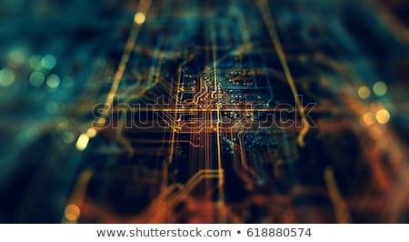 Stock photo: Green Circuit Board