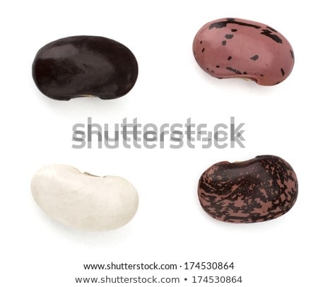 Foto stock: Kidney Beans Background Assortment Haricot - Red Black White Mung In Square Cells Macro