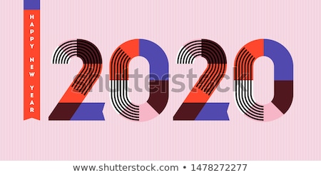 Abstract 2020 Calendar Design In Geometric Style Сток-фото © ussr
