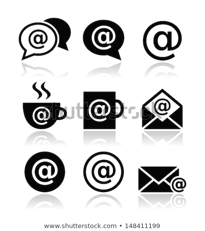 Vector Icon Email And Coffee [[stock_photo]] © RedKoala