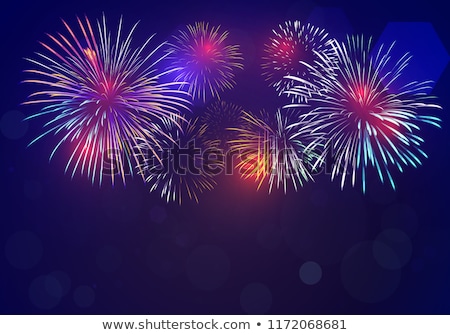 Stock fotó: Colorful Fireworks