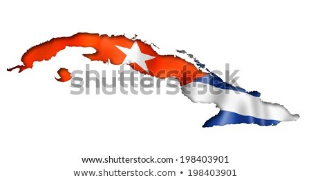 Three Dimensional Map Of Cuba Foto stock © Daboost