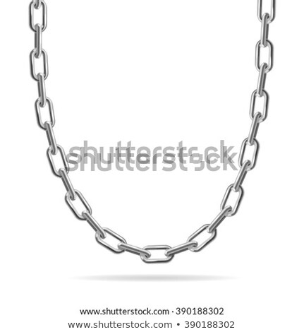 Foto stock: Detail Of A Steel Necklace