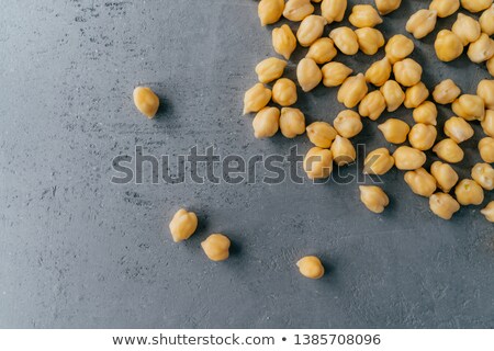 Сток-фото: Healthy Food Concept Protein Nut Seeds Spill On Grey Background Copy Space For Text Chickpea Bean