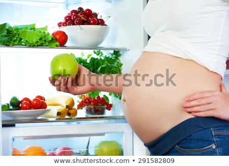 [[stock_photo]]: Emme · enceinte, · à, · pomme