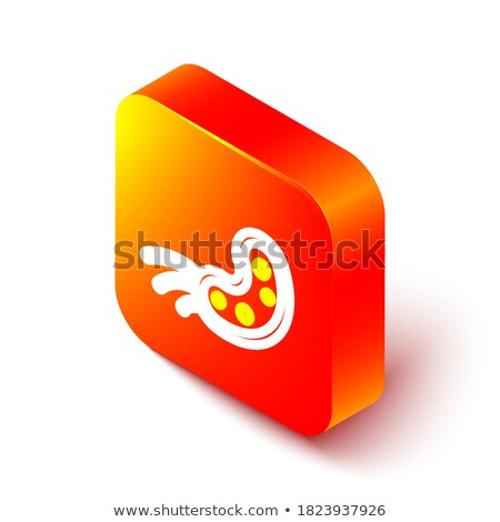 Stok fotoğraf: Microscopic Bacteria Germ Isometric Icon Vector Illustration