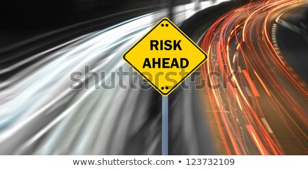 Imagine de stoc: Financial Risk Highway Sign