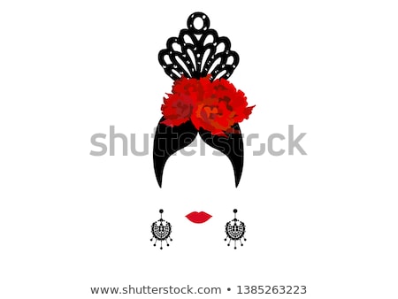 Foto stock: Spanish Flamenco Woman