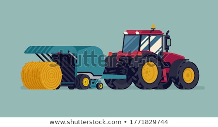 Stock photo: Bales Of Hay On Farmland 4