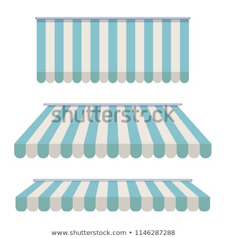 Stock fotó: Storefront Awning In Blue