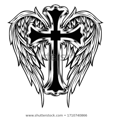jesus cross wings tattoo