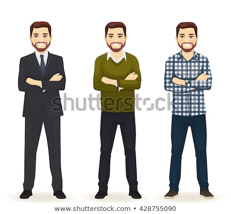 Stock photo: Smiling Man In Casual Business Outfit Isolated