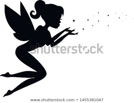 Foto stock: Fairy Silhouettes Poses