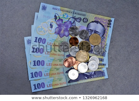 [[stock_photo]]: Different Romanian Lei Banknotes