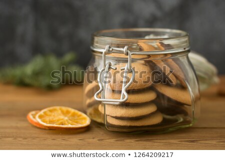 Stock photo: Chocolate Teacake And Fruit Filled Bar Cookie