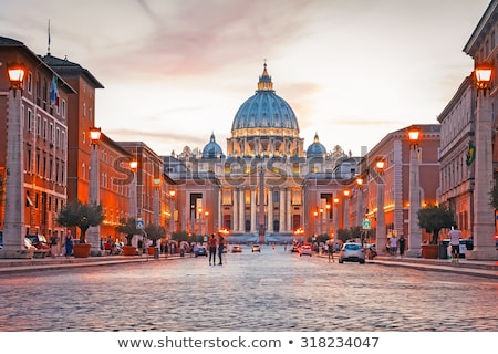 Foto stock: Vatican City At Sunset