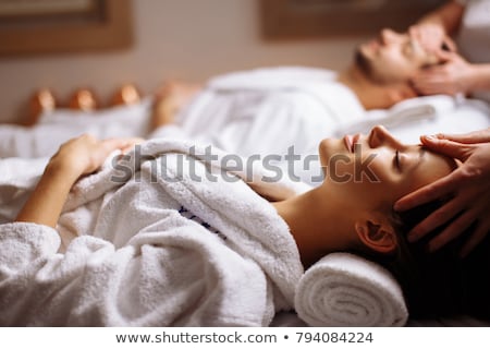 Stock fotó: Beautiful Young Woman Relaxing With Hand Massage At Beauty Spa