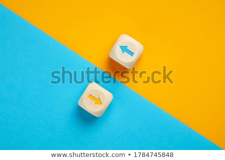 Foto stock: Opposition Concept With Arrows