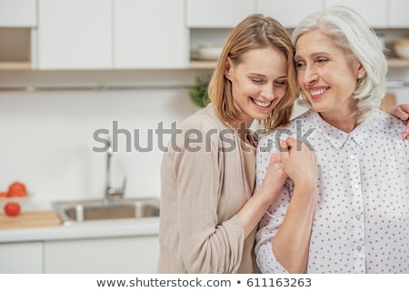 Stock fotó: Senior Mother And Daughter