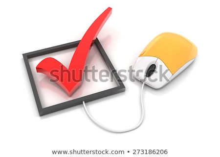 Foto stock: Uestionário · e · mouse · de · computador