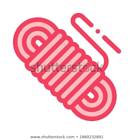 Stockfoto: Rope Cable Alpinism Sport Equipment Vector Icon