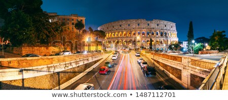Stok fotoğraf: View Of Roman Architecture Sites Streets Rome