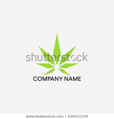 Foto stock: Cannabis Leaf Label