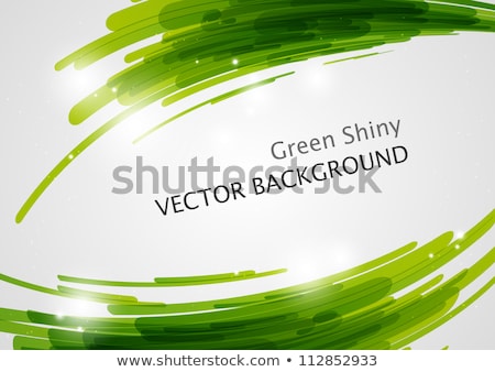 Stockfoto: Green Abstract Border