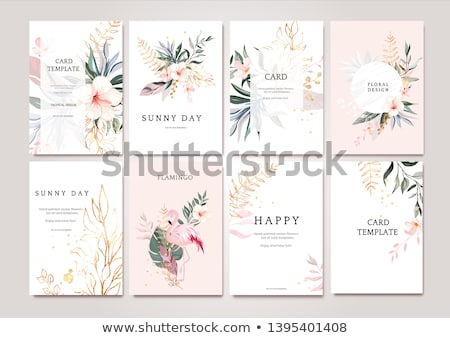 Foto stock: Poster With Flowers