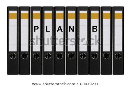 Foto d'archivio: File Folder Labeled As Plan B