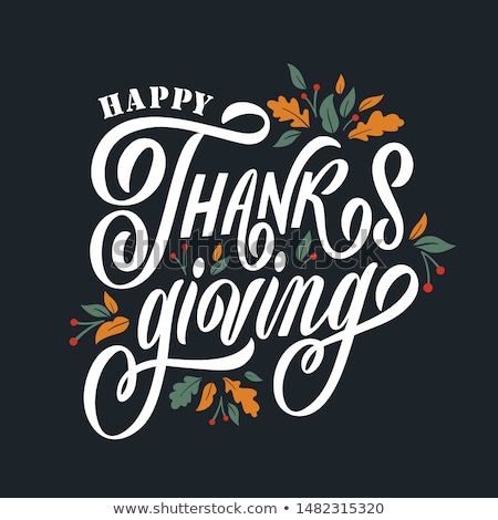 Stock foto: Vintage Greeting Card For Thanksgiving Day