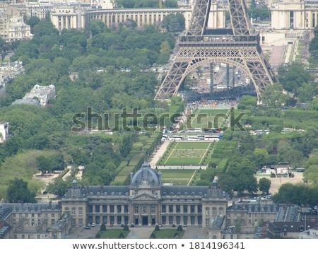 Stok fotoğraf: Panorama City Of Paris From Montmartre