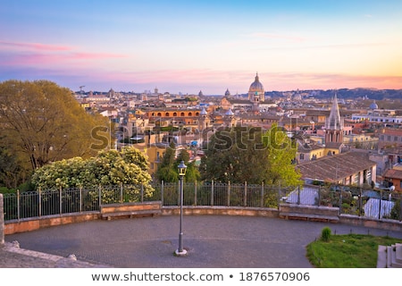 Eternal City Of Rome Landmarks An Rooftops Skyline View Stock photo © xbrchx