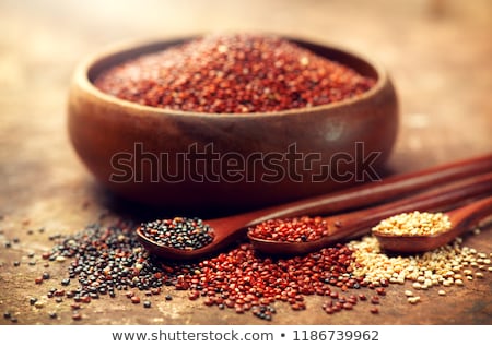 Stock fotó: Healthy Black Quinoa Seeds In Bowl