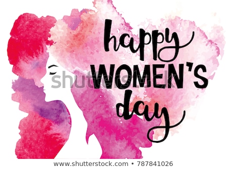 Stock photo: Womens Day Set Of Hand Drawn Women Holiday Card