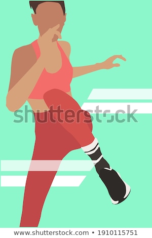 Stock fotó: Female Karate Player Performing Karate Stance