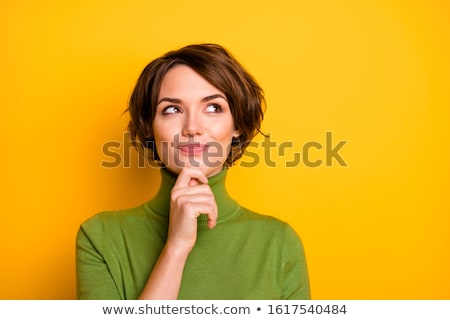 Stock photo: Thinking Young Woman