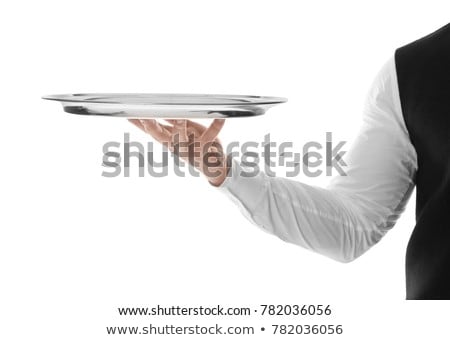 Stock photo: Waiter With Tray