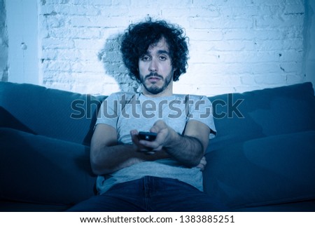 Stock photo: Man Looking At Falling Television