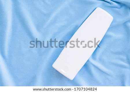 [[stock_photo]]: Blank Label Tube Of Hand Cream Or Body Lotion Mockup On Silk Fabric Beauty Product And Skin Care Co